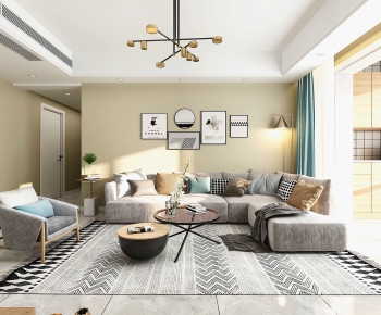 Nordic Style A Living Room-ID:805626383
