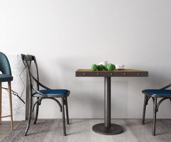 Industrial Style Leisure Table And Chair-ID:163298339