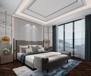 New Chinese Style Bedroom-ID:416015547