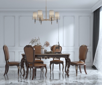 European Style Dining Table And Chairs-ID:675727597