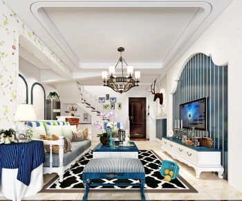 Mediterranean Style A Living Room-ID:467087985