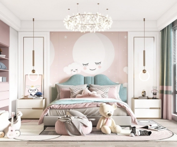Nordic Style Girl's Room Daughter's Room-ID:591400748