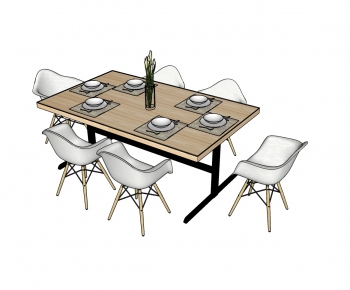 Modern Dining Table And Chairs-ID:266217661