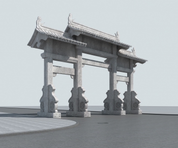 Chinese Style Building Component-ID:645725231