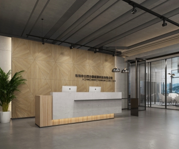 Modern Office Reception Desk-ID:730313776