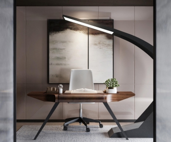 Modern Computer Desk And Chair-ID:110899818