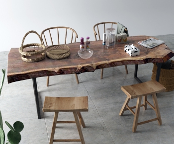 Nordic Style Dining Table And Chairs-ID:845304951