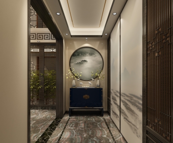 New Chinese Style Hallway-ID:172292729