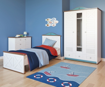 Simple European Style Child's Bed-ID:587608358