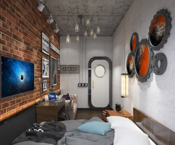 Industrial Style Guest Room-ID:920939487