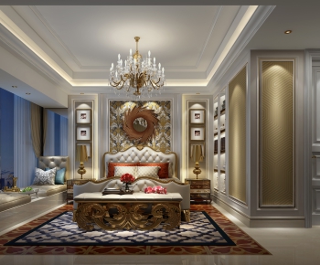 European Style Bedroom-ID:385386586
