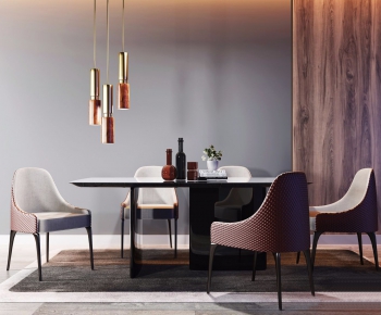 Modern Dining Table And Chairs-ID:967488411