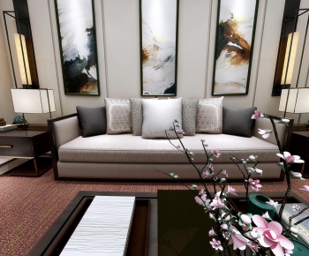 New Chinese Style Sofa Combination-ID:581753825