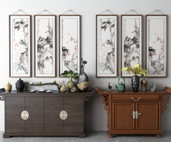 New Chinese Style Side Cabinet/Entrance Cabinet-ID:770165786