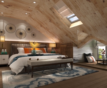New Chinese Style Bedroom-ID:296495176