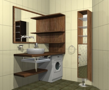 Modern Bathroom Cabinet-ID:499330755