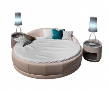 Modern Double Bed-ID:870363387