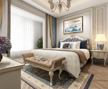 Simple European Style Bedroom-ID:452598684