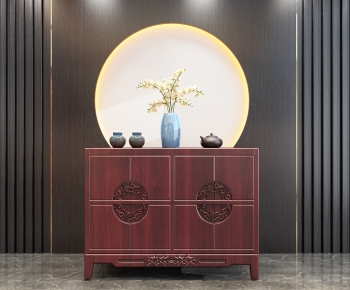 New Chinese Style Side Cabinet/Entrance Cabinet-ID:637513899