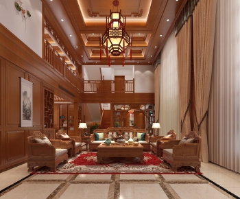 Chinese Style A Living Room-ID:140732136