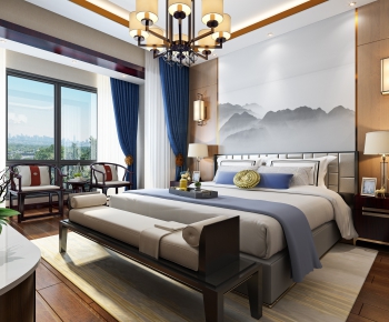 New Chinese Style Bedroom-ID:897231335