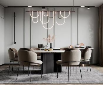 Modern Dining Table And Chairs-ID:582715554