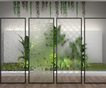 Modern Glass Screen Partition-ID:642834152