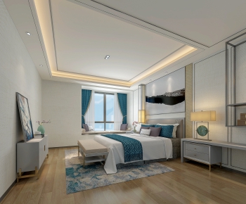 New Chinese Style Bedroom-ID:776625954