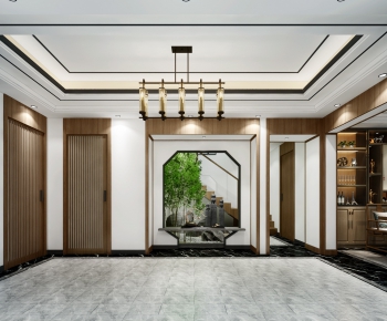 New Chinese Style Hallway-ID:766062969
