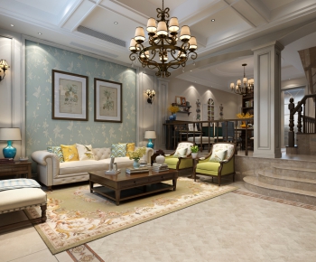 American Style A Living Room-ID:516131455