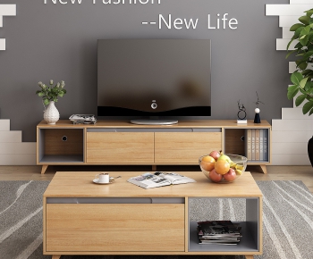 Nordic Style TV Cabinet-ID:218377544