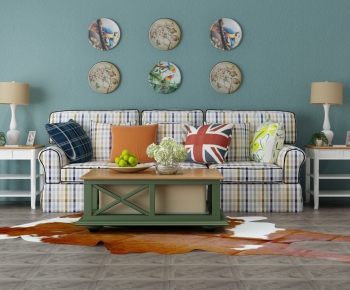 Mediterranean Style Sofa Combination-ID:729312913