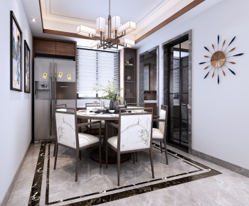 New Chinese Style Dining Room-ID:376004988