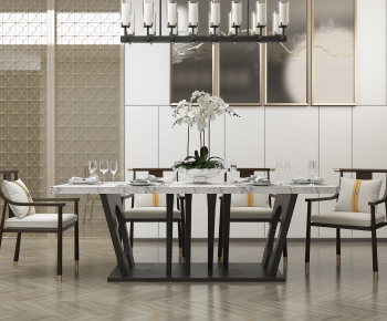 New Chinese Style Dining Table And Chairs-ID:828272267