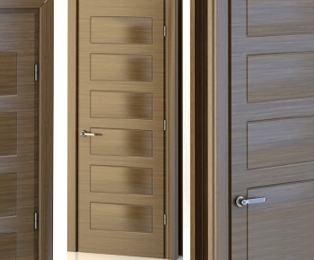 Modern Solid Wood Door-ID:519691412