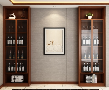 New Chinese Style Wine Cabinet-ID:135083846