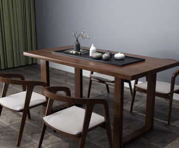 New Chinese Style Dining Table And Chairs-ID:358263456