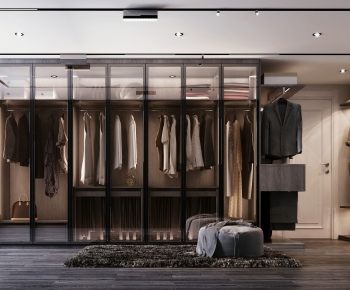 Modern Clothes Storage Area-ID:776825734