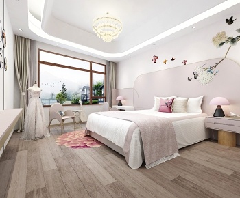 新中式女孩房女儿房-id:866500