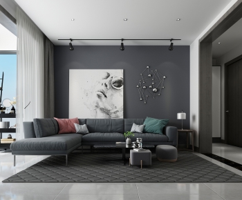 Modern A Living Room-ID:277346415