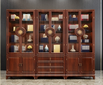 New Chinese Style Bookcase-ID:624392321