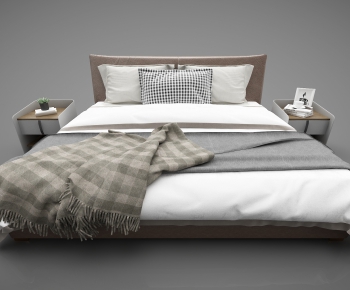 Modern Double Bed-ID:506164945