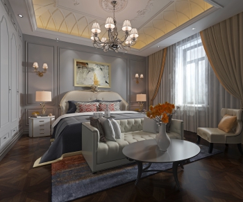 Simple European Style Bedroom-ID:213283297