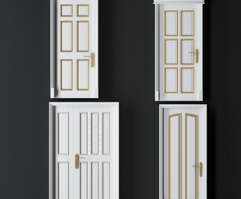 Simple European Style Solid Wood Door-ID:362380739