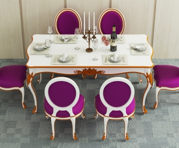 European Style Dining Table And Chairs-ID:764974952