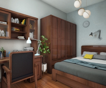 New Chinese Style Bedroom-ID:807425784