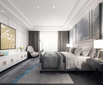 New Chinese Style Bedroom-ID:598970447