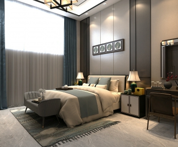 New Chinese Style Bedroom-ID:111228961