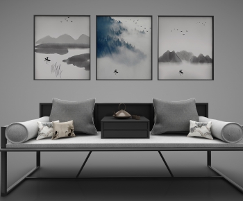 New Chinese Style A Sofa For Two-ID:843168768