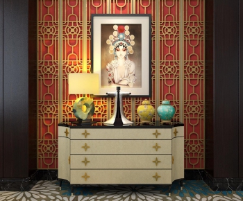 Chinese Style Side Cabinet/Entrance Cabinet-ID:498339266